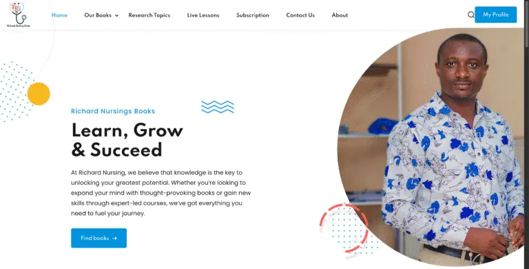 Built an e-commerce-ready educational website showcasing nursing textbooks with a clean layout, clear product presentation, and user-friendly structure to improve trust and sales.